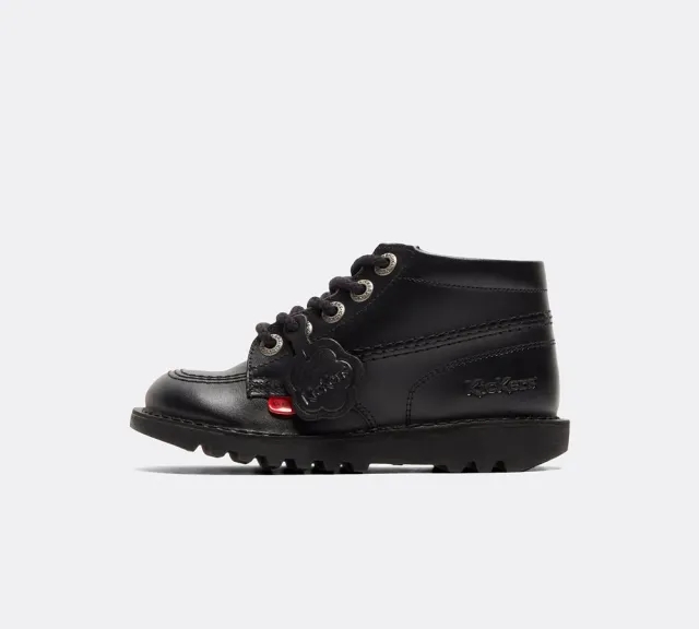 Kickers Infant Kick Hi Zip Shoe - Black - Size 10.5 - Black