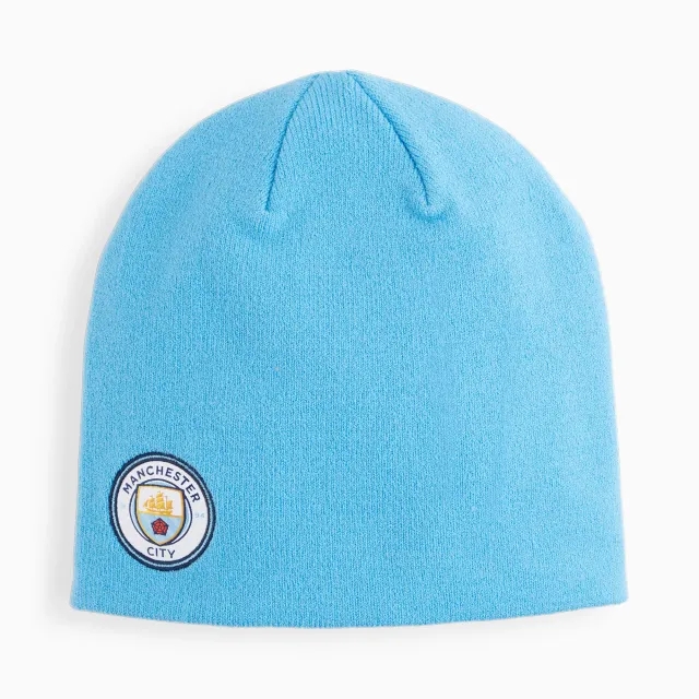 PUMA Manchester City Cuffless Beanie Hat, Magic Blue