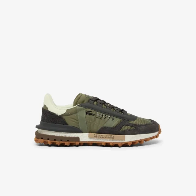 Lacoste Men's Elite Active Trainers - Khaki / Dark Green