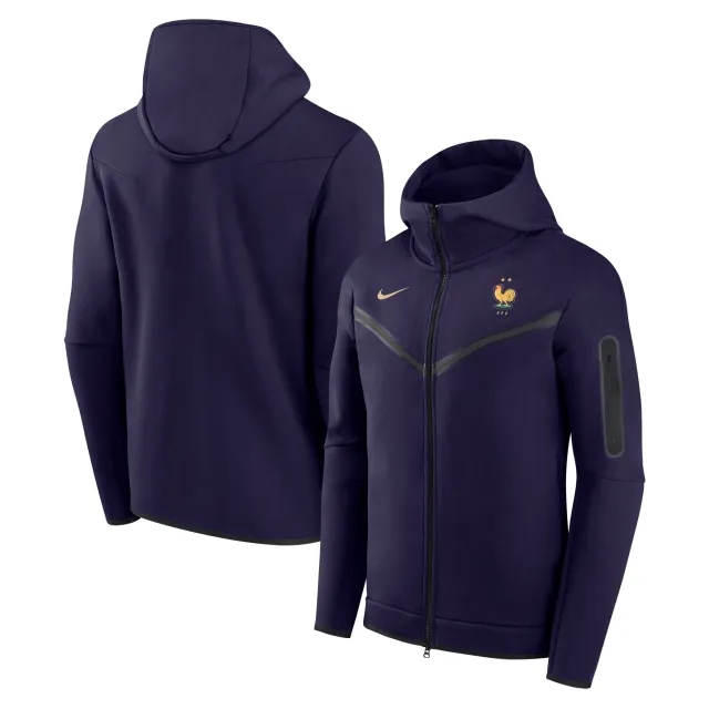 France Nike Tech Fleece Full Zip Hoodie - Navy