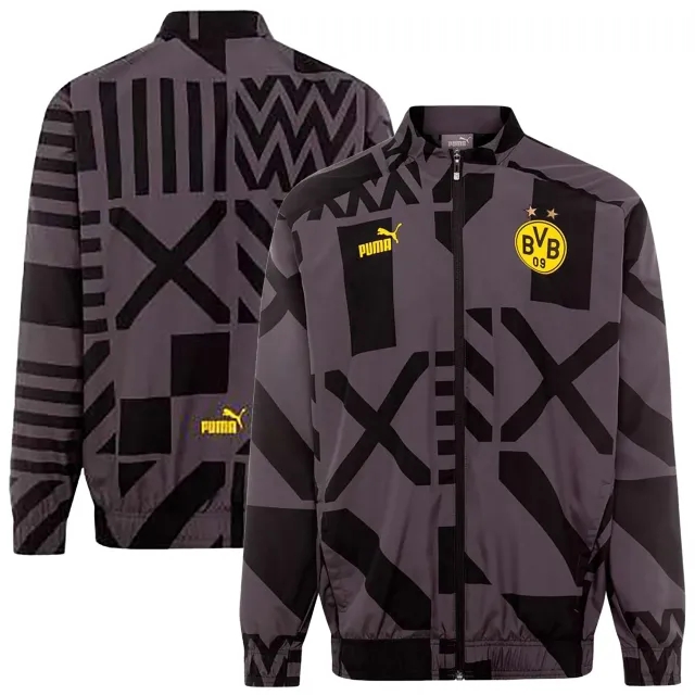 Puma Borussia Dortmund Pre Match Jacket - Black