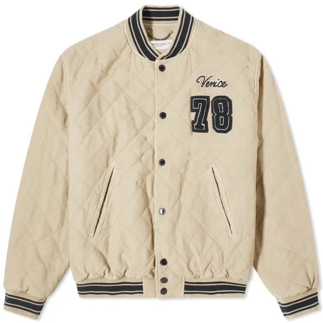 Golden Goose Men's Garment Dyed Bomber Jacket Trench Coat