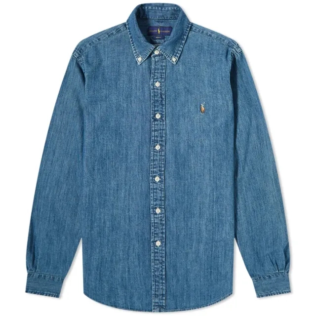 Polo Ralph Lauren Men's Slim Fit Button Down Denim Shirt