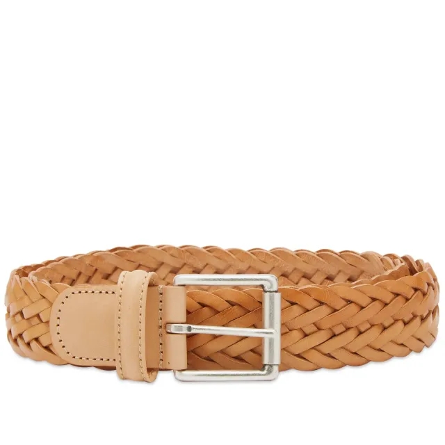 Anderson's Men's Woven Leather Belt Natural