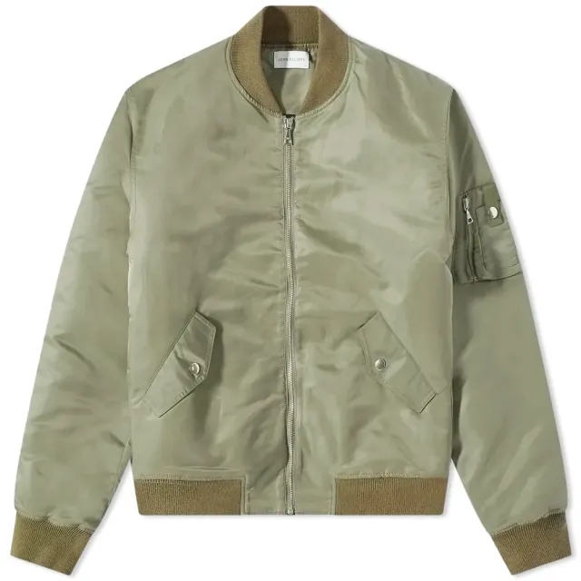 John Elliott Men's Bogota II Bomber Jacket Olive