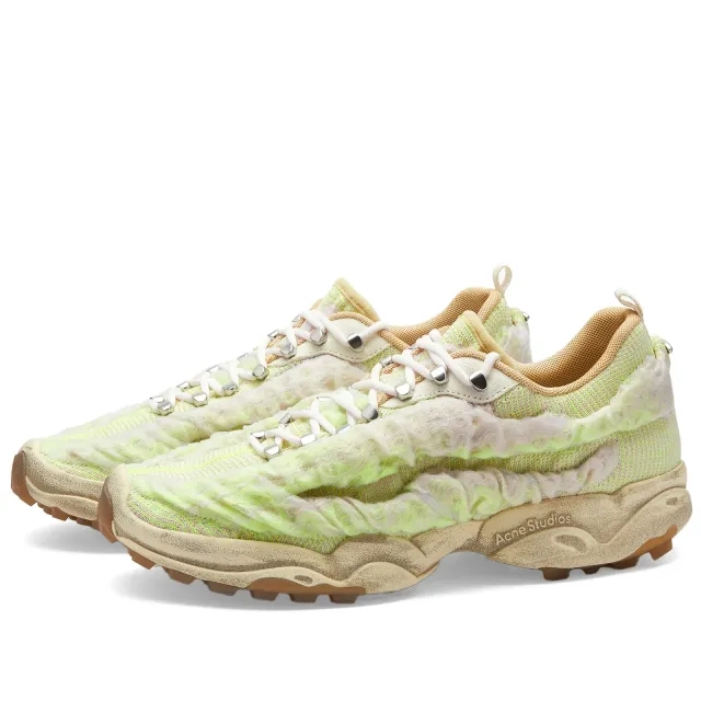 Acne Studios Men's Bubba Sneaker Ecru/White