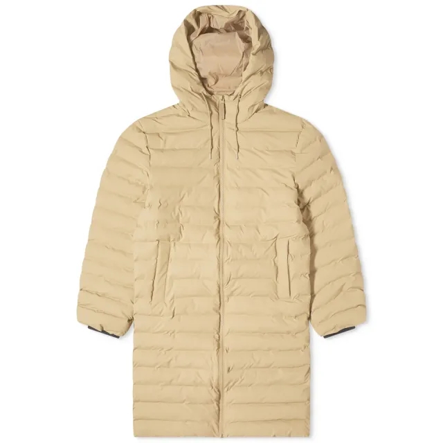 Rains Women's Lohja Long Puffer Jacket Sand