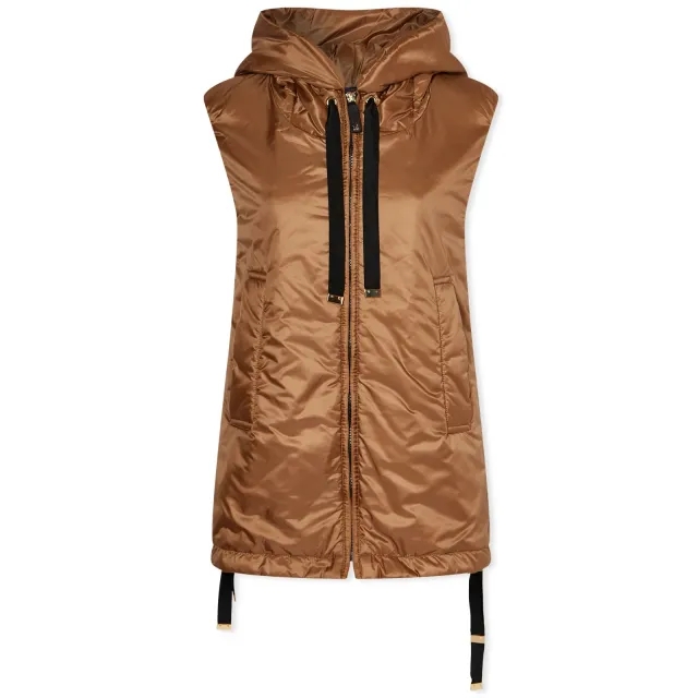 Max Mara Women's Greengo Short Gilet Jacket Caramel