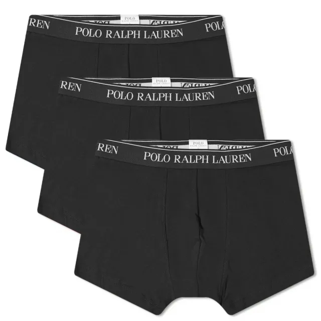 Polo Ralph Lauren Men's Cotton Trunk - 3 Pack Polo Black