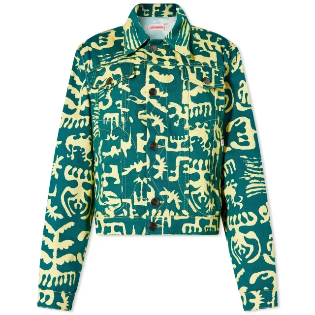 Charles Jeffrey Women's Art Denim Jacket Block Denim