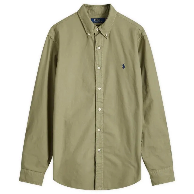 Polo Ralph Lauren Men's Garment Dyed Oxford Shirt Sage Green