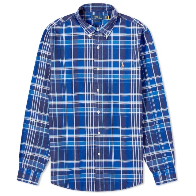 Polo Ralph Lauren Men's Check Oxford Shirt Blue Multi