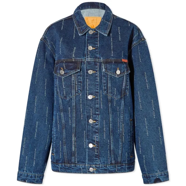 Martine Rose Women's Oversized Denim Jacket Mid Wash/Expect Perfection