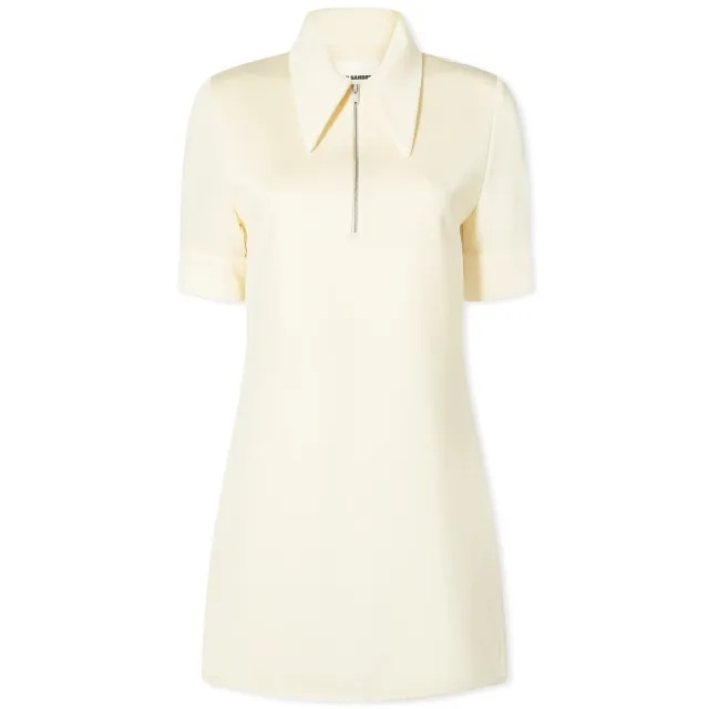 Jil Sander Women's Short Sleeve Polo Top Champagne