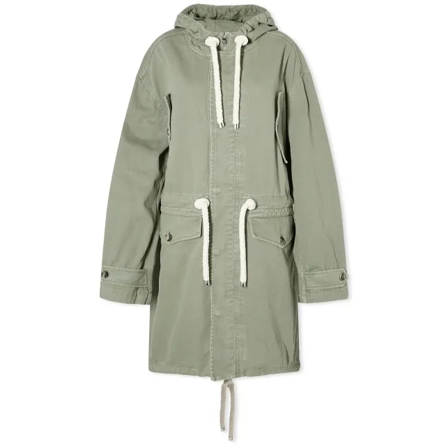 JW Anderson Women's Lightweight Parka Jacket Green