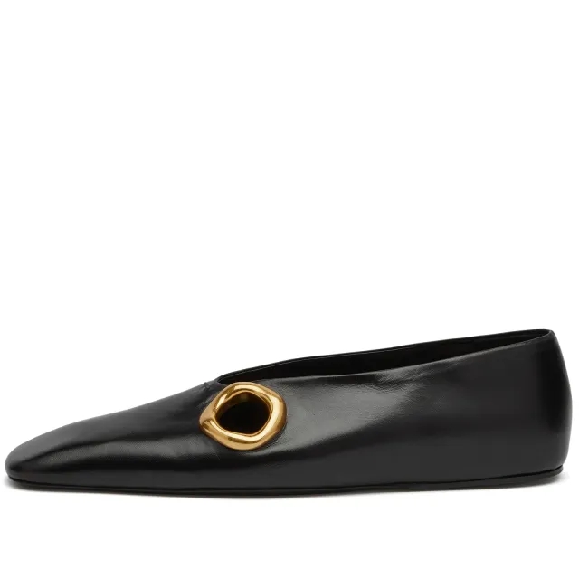 Jil Sander Women's Ballerina Shoe Black