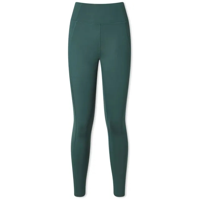 Girlfriend Collective Women's Compressive High Waisted 7/8 Legging - Moss - L - Green - Size: Large