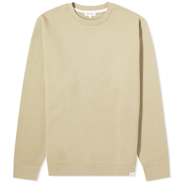 Norse Projects Men's Vagn Slim Organic Crew Sweatshirt Sand