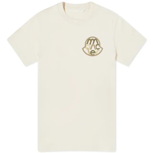 Moncler Men's Text Logo T-Shirt White