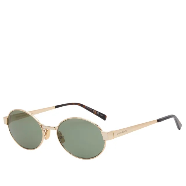Saint Laurent Sunglasses Saint Laurent SL 692 Sunglasses Gold/Green