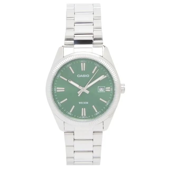 G-Shock Casio Vintage MTP-1302 Watch Silver/Green