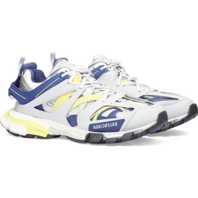 Balenciaga Men's Track Sneaker White/Navy/Grey