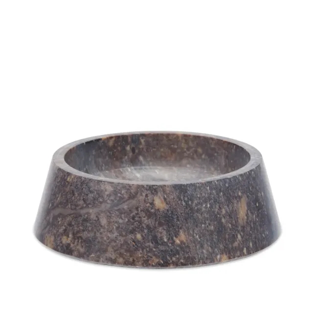 Puebco Marble Pet Bowl Dark Mix