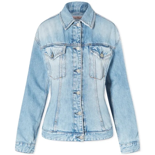 Acne Studios Women's Osanna Denim Jacket Light Blue
