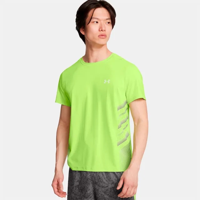 Men's  Under Armour  Launch Elite Graphic Short Sleeve Morph Green / Castlerock / Reflective M