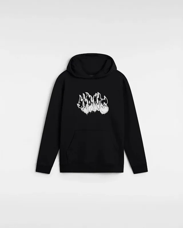Vans - Kids Burnout Pullover Hoodie (8-14 Years), Black