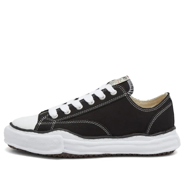 Maison MIHARA YASUHIRO Men's Original Sole Canvas Low Sneaker Black