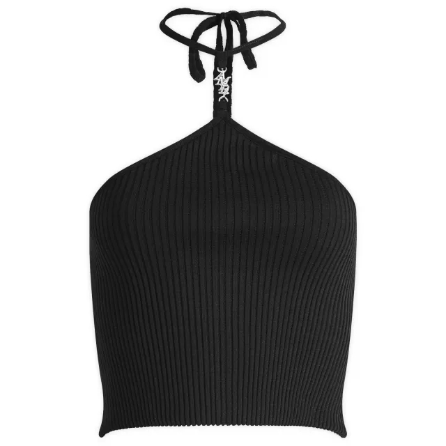 AMIRI Women's Stacked Halter Top Black