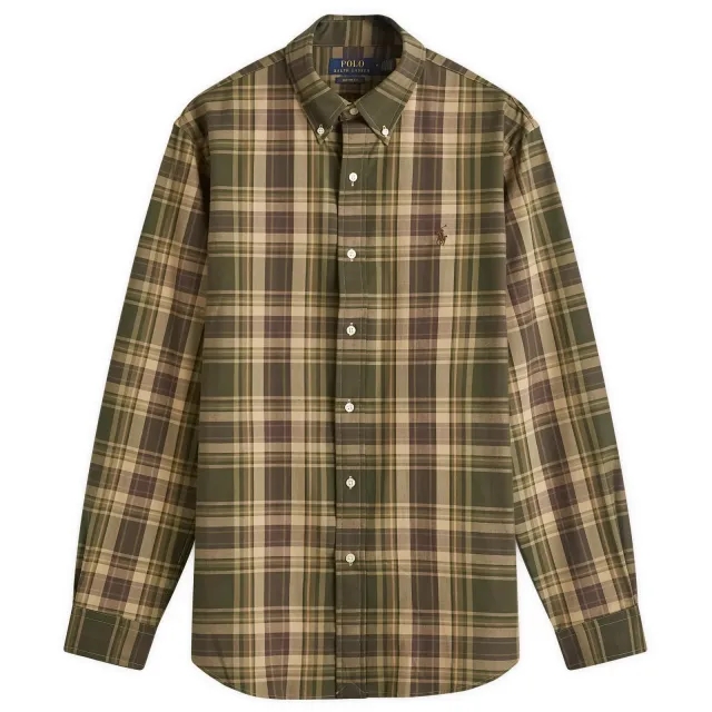 Polo Ralph Lauren Men's Check Shirt Olive Multi