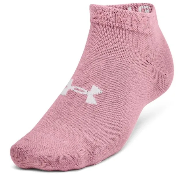 Unisex  Under Armour  Essential 6-Pack Low Cut Socks Pink Elixir / Pink Elixir / Pink XL