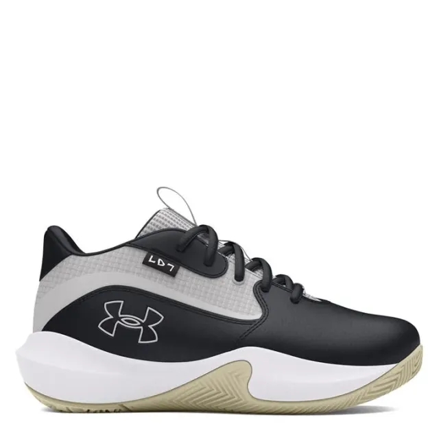 Pre-School  Under Armour  Lockdown 7 Basketball Shoes Black / Silt / Distant Gray 2.5
