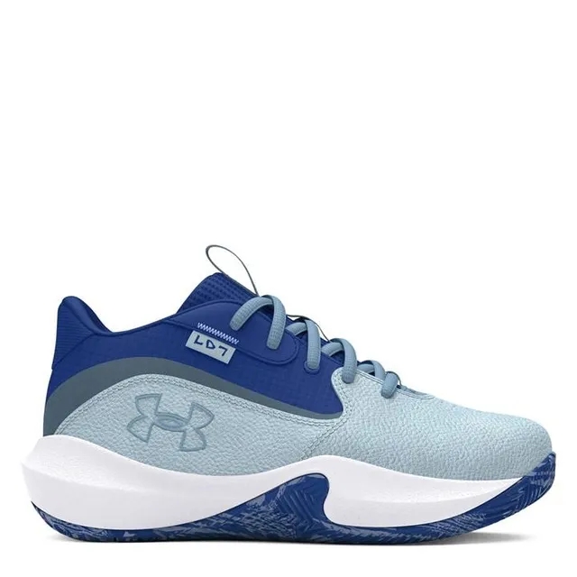 Pre-School  Under Armour  Lockdown 7 Basketball Shoes Nimbus Blue / Tech Blue / Horizon Blue 2.5