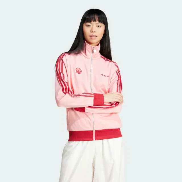 Adidas Originals Firebird Badge Track Top In Pink