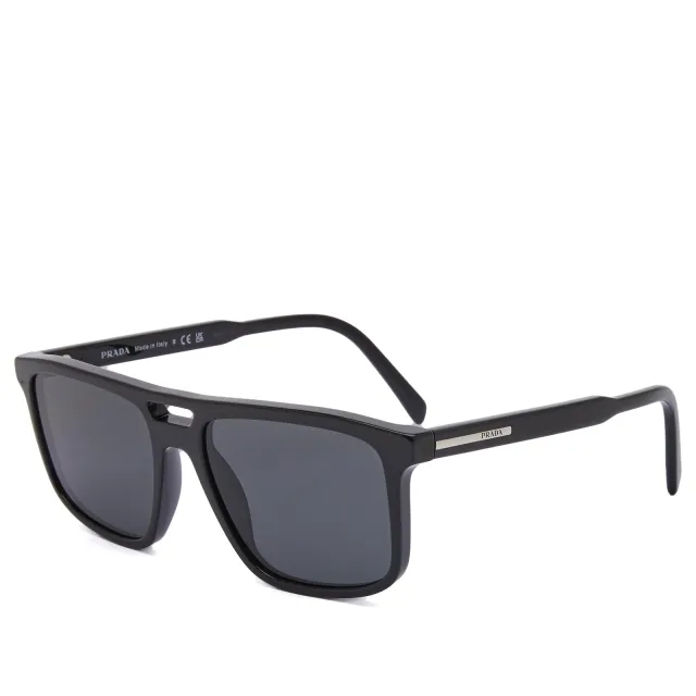Prada Eyewear Men's A22S Sunglasses Black/Dark Grey