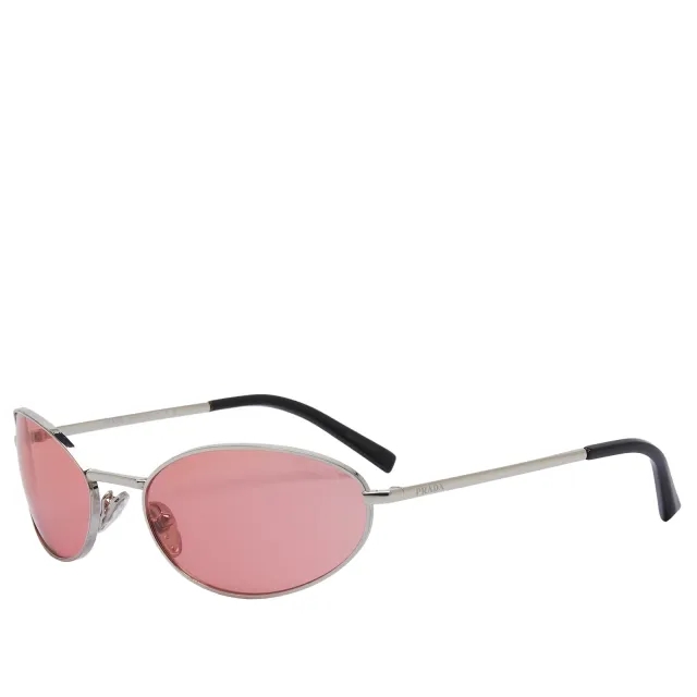 Prada Eyewear Women's A59S Sunglasses Silver/Pink