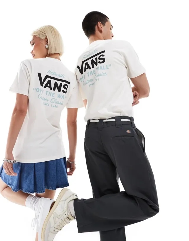 Vans  MN HOLDER ST CLASSIC  men's T shirt in White