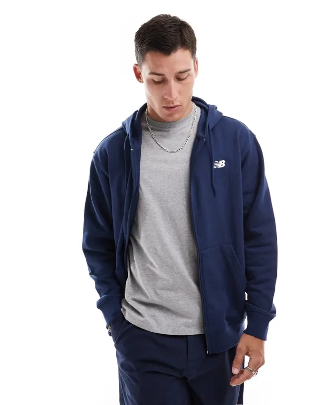 New Balance Sport Essentials Logo French Terry Full Zip Sweatshirt