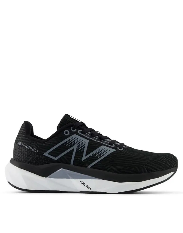 New Balance Women's FuelCell Propel v5 in Black/Grey/White Synthetic
