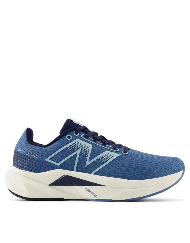 New Balance Women's FuelCell Propel v5 in Blue/Beige Synthetic
