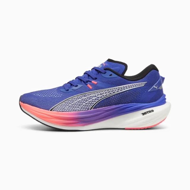 PUMA Deviate Nitroâ¢ 3 Running Shoes Men, Lapis Lazuli/Sunset Glow