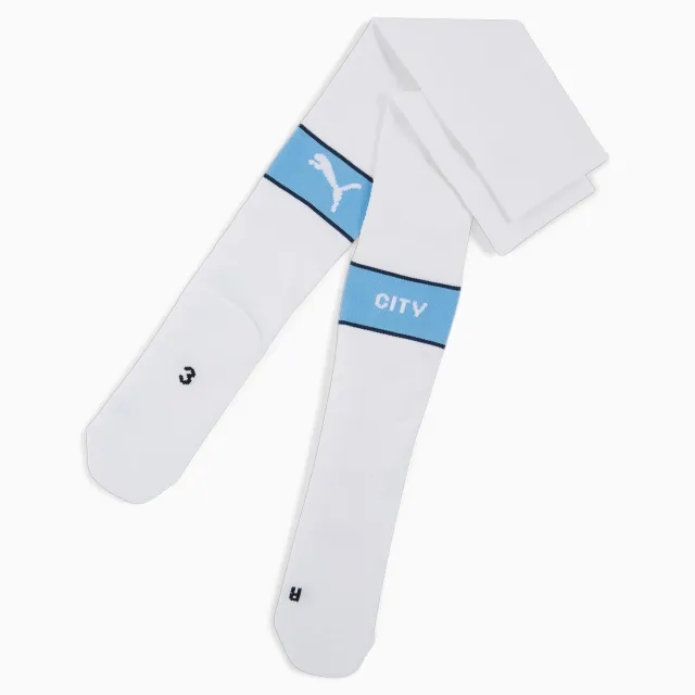 PUMA Manchester City Graphic Socks Men, White/Light Blue