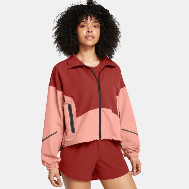 Women's  Under Armour  Unstoppable Jacket Earthen Orange / Canyon Pink L
