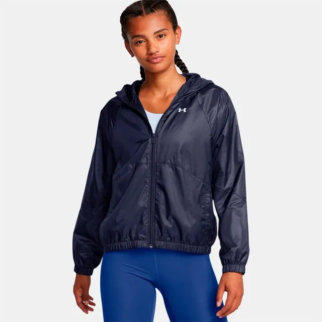 Women's  Under Armour  Rival Sport Windbreaker Midnight Navy / White S