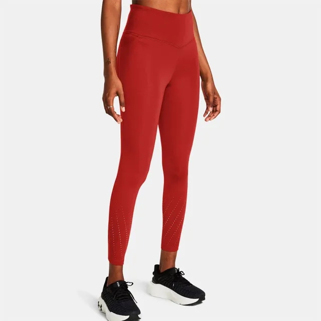 Women's  Under Armour  Launch Elite Ankle Tights Earthen Orange / Reflective XL