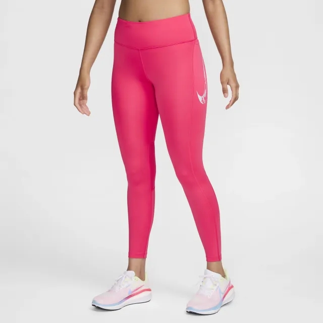Nike Womens Dri-FIT Fast 7/8 Legging - Pink - Size L - Pink