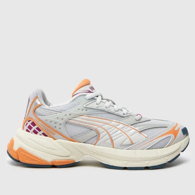 PUMA velophasis always on trainers in orange multi